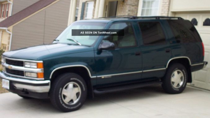 Chevrolet Tahoe 5 7 1997 Technical Specifications Interior