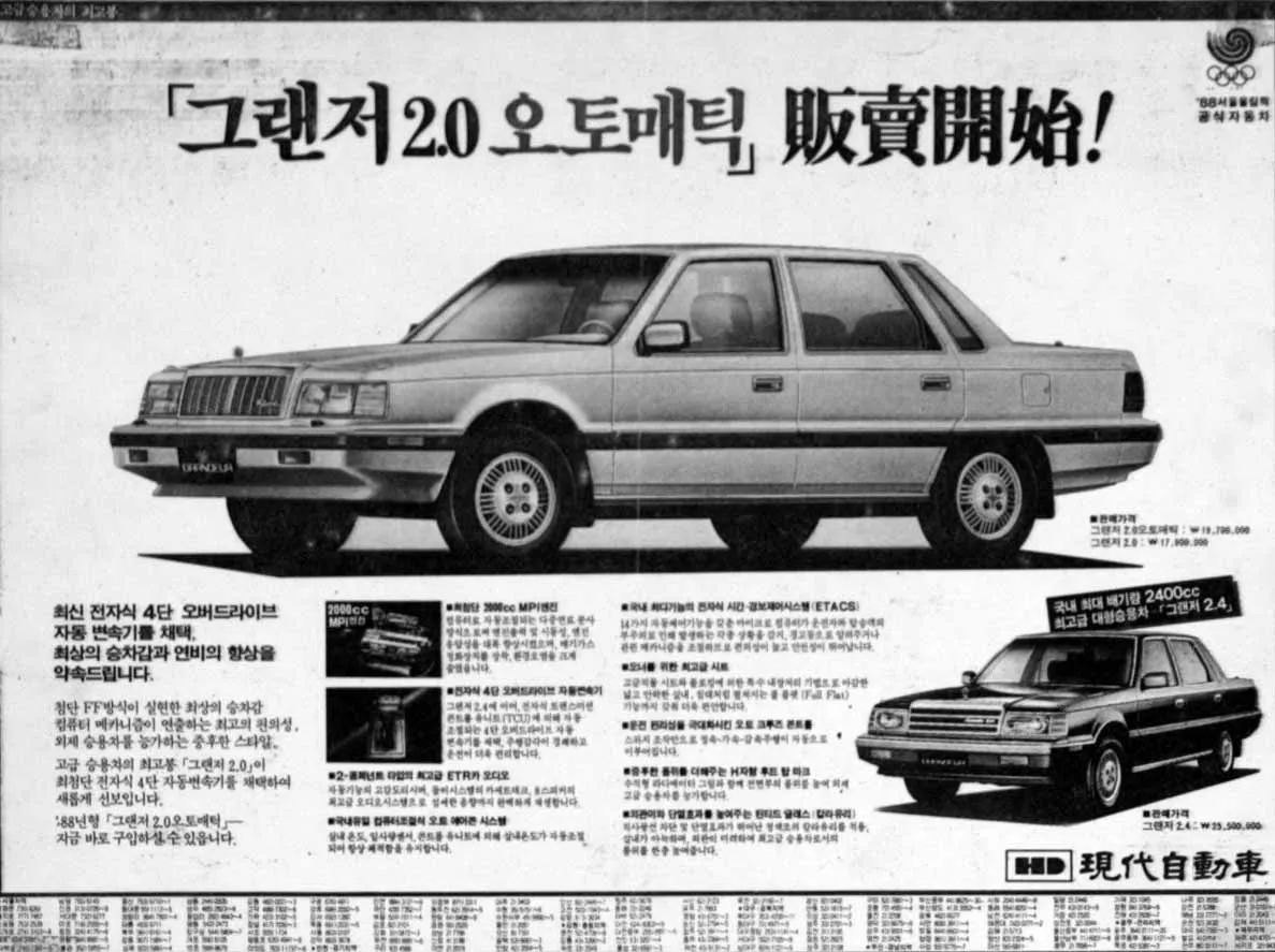 Hyundai Grandeur 2.0 1988 photo - 3