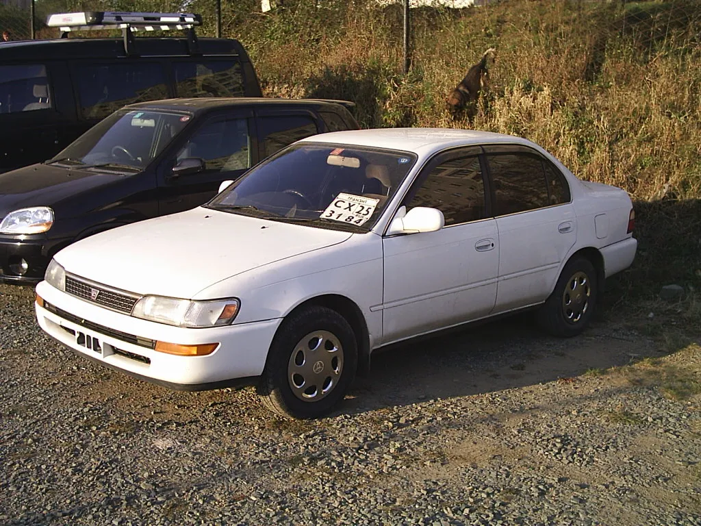 Год выпуска 92. Toyota Corolla 1992. Toyota Corolla 1992 седан. Toyota Corolla 1992-2002. Toyota Corolla 1992 белая.